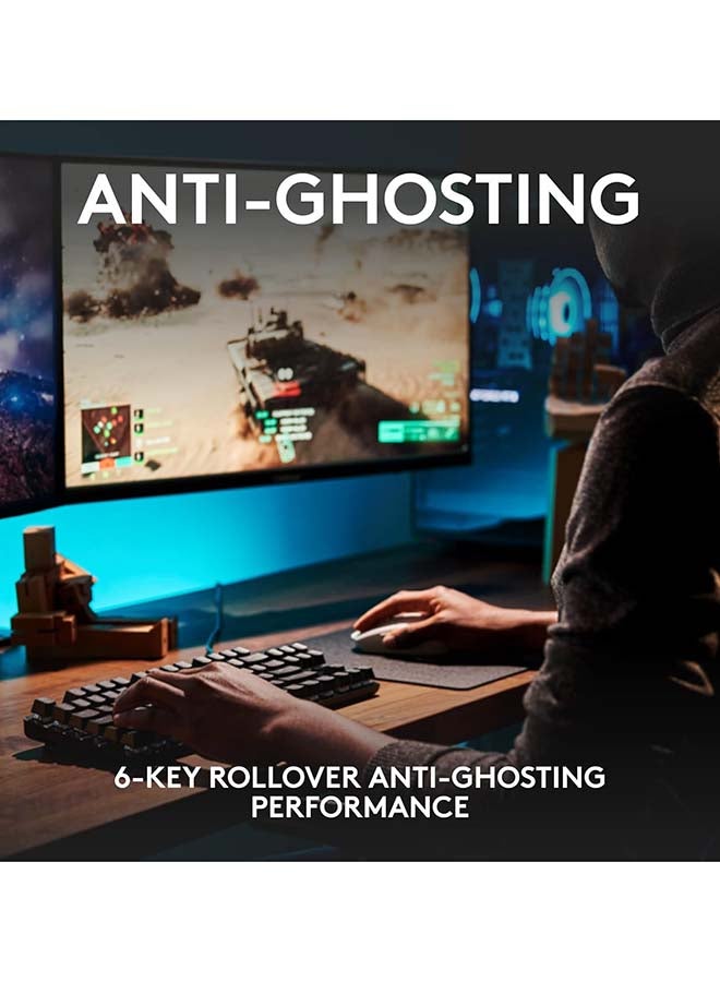 Logitech G515 TKL Wired Low Profile Gaming Keyboard, Fully Customizable RGB, Double-Shot PBT Keycaps, Tactile/Brown Switches - Black I 5099206123175 - Image 5