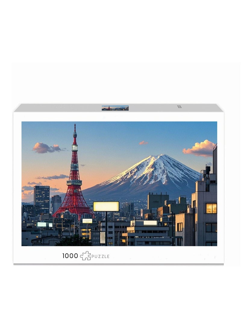 Anna 1000-Piece Vintage Anime Architecture Landscape Puzzle - Image 1