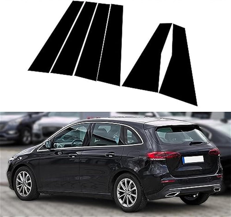 Wivplex Glossy Black Car Window Trim Cover - Image 4