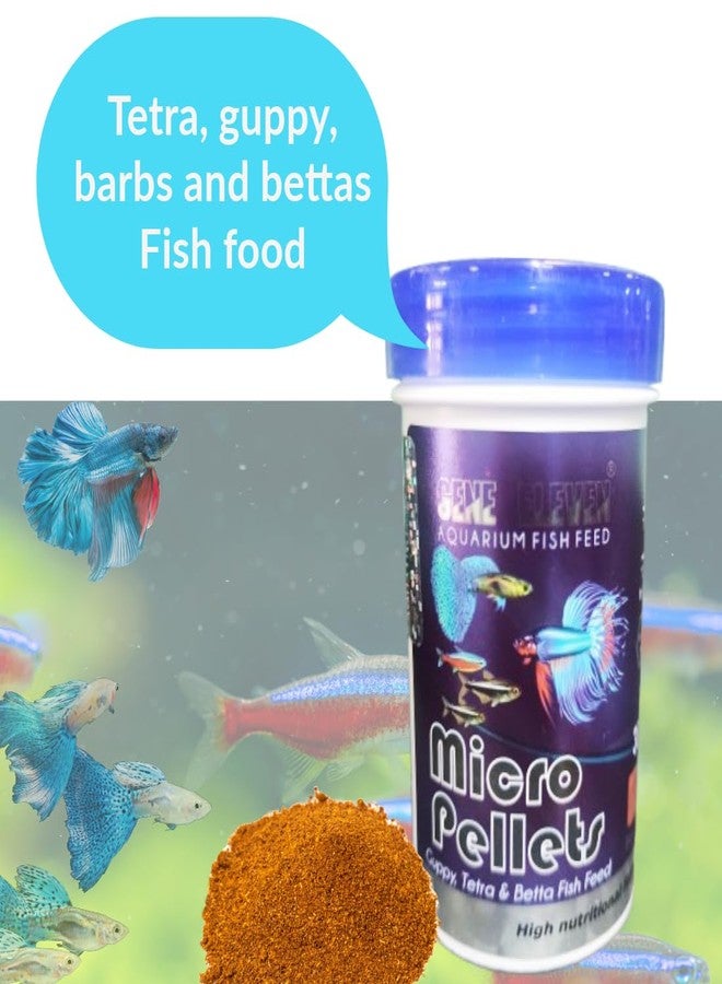 Scroll Store Gene Eleven Micro Pellet Fish Food for Guppy, Tetra, Barbs, Bettas | High Nutritional Fish Food for All Life Stages (30 gm, Seafood) - Image 3