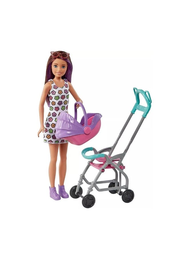 Barbie - Skipper Babysitters Doll & Stroller Playset - Image 1