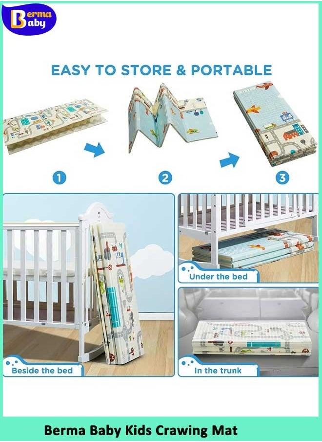 Berma Baby Baby Play Mat,150*200 CM Foam Baby Mat for Floor Play, Extra Thick Kids Crawling Mat, Waterproof and Non-Slip Large Soft for Toddler  - Image 4