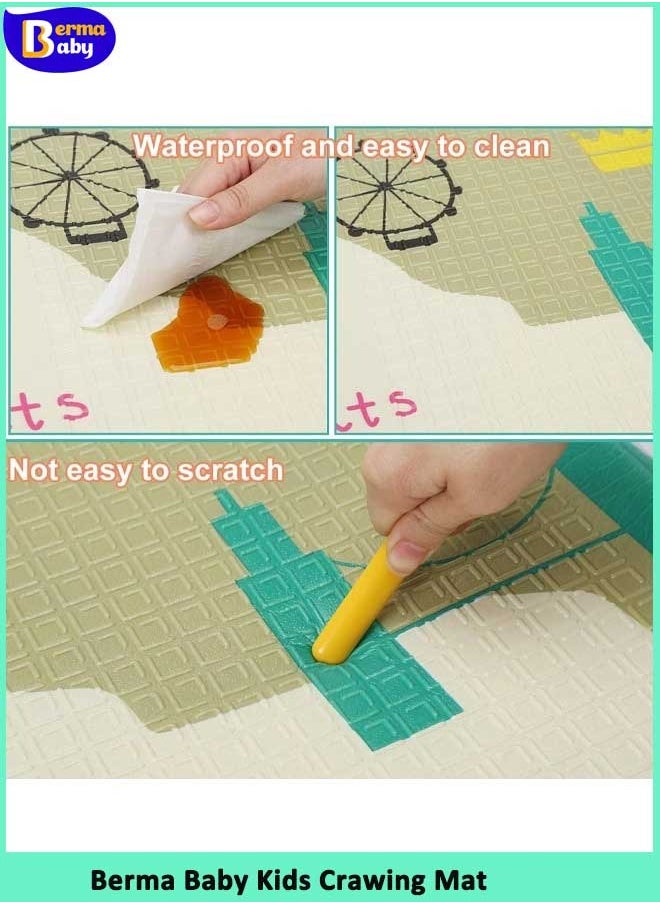 Berma Baby Baby Play Mat,150*200 CM Foam Baby Mat for Floor Play, Extra Thick Kids Crawling Mat, Waterproof and Non-Slip Large Soft for Toddler  - Image 5