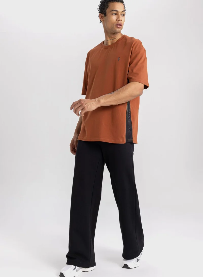 DeFacto Oversize Fit Crew Neck Printed T-Shirt