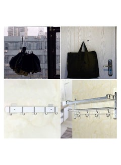 Generic 10 Pcs Adhesive Wall Hooks, Transparent No-Drill Hooks for Bathroom, Shower, Kitchen, Stainless Steel, Water-Resistant Sticky Wall Hooks for Hanging with 5.0 Kg Load Capacity, Double-Sided Adhesive Alternative to Nails, Ideal for Frames, Pictures, Living Room, Bedroom  - Image 5