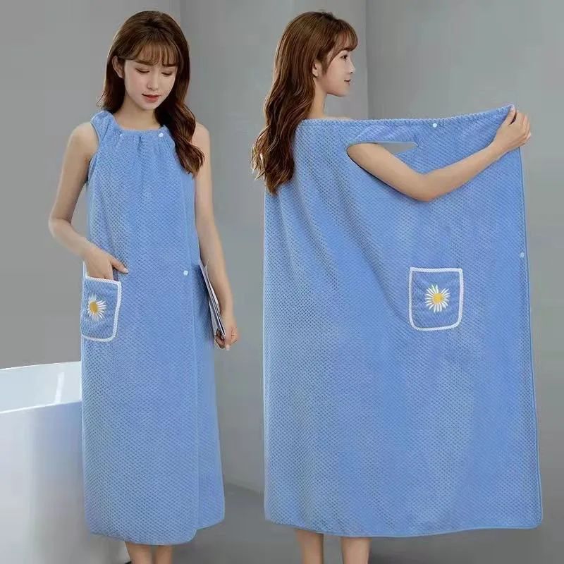 Bath Towel 100x145 cm, Coral Fleece, Blue - Image 1