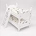 SXFSE Loft Bed 112 Wooden Dollhouse Miniature Furniture Decor Bunk Bed with Ladder Bedroom Set Play Toy - Image 4