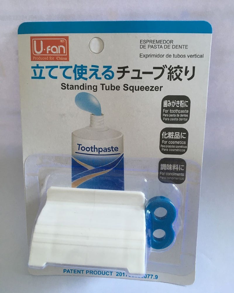 3 Pieces Tube Toothpaste Squeezer with Rolling Toothpaste Holder Holder Rotating Squeezing Toothpaste Artifact Dispenser for Bathroom (Blue) - Image 3