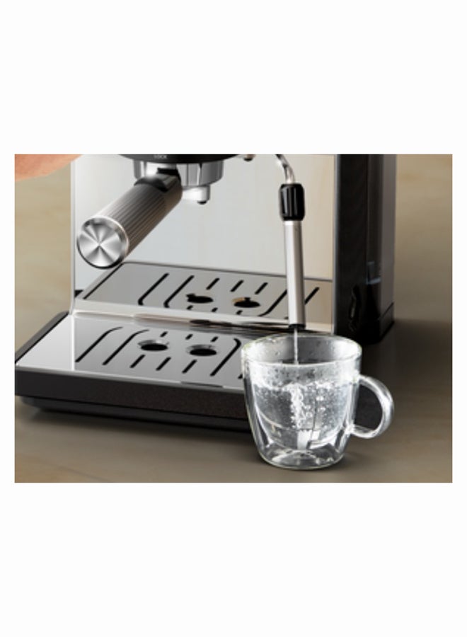 Krups AUTHENTIC + XP384 | Manual Espresso Machine | Full Flavor Extraction | Intuitive Manual Interface | Smart Design | XP384EM0 2 L 1140 W XP384EM0 Black - Image 3