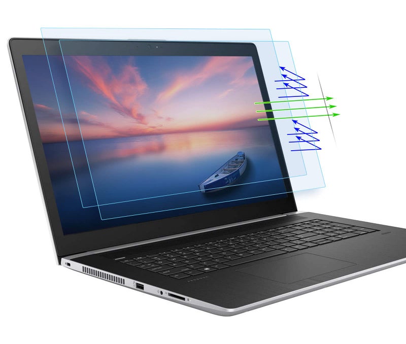 CaseBuy (عبوة 2 قطعة) واقي شاشة لابتوب 15.6 بوصة فلتر مضاد للتوهج للضوء الأزرق لجهاز HP Envy X360 15.6 بوصة/ Pavilion 15.6/ ProBook 15.6/ EliteBook 15.6/ OMEN 15، واقي شاشة كمبيوتر لحماية العين - Image 1