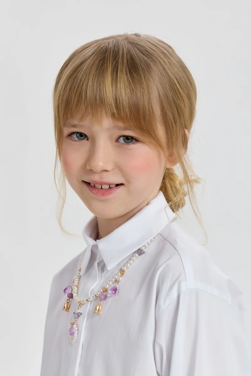 Choupette Ecru Shirt, Sequins-decorated - Choupette