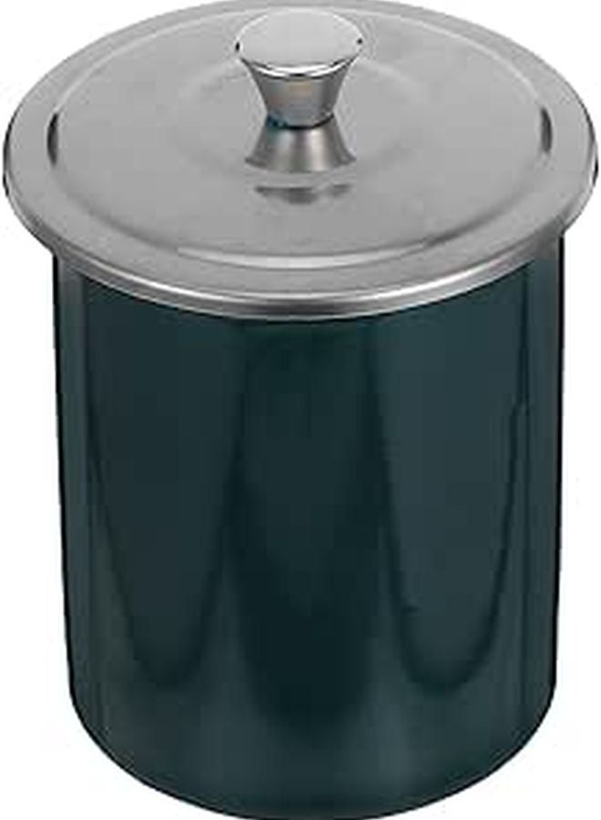 Windproof Stainless Steel Smokeless Ashtray With Lid And Funnel For Indoor Outdoor Patio Green Cover - Image 1