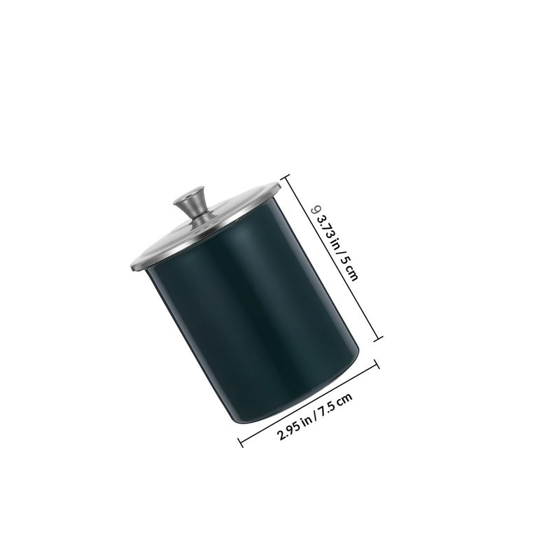 Windproof Stainless Steel Smokeless Ashtray With Lid And Funnel For Indoor Outdoor Patio Green Cover - Image 3
