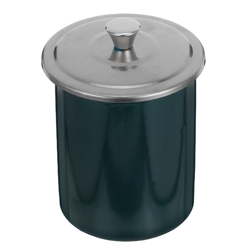 Windproof Stainless Steel Smokeless Ashtray With Lid And Funnel For Indoor Outdoor Patio Green Cover - Image 2