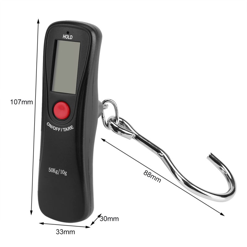 WeiHeng Digital Luggage Scale: 100kg Capacity, Backlit LCD Display - Compact Portable Design, Precise Weighing Scale for Travel, Outdoor Fishing, Home Kitchen & Daily Use - Image 5