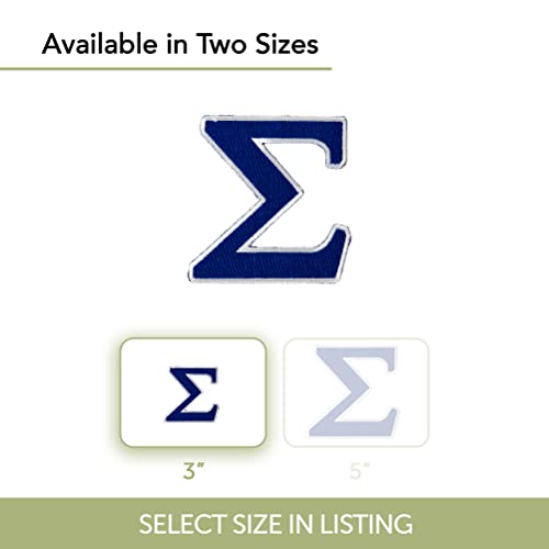 Desert Cactus Phi Beta Sigma Fraternity 3" Embroidered Appliqué Sigma Patch Sew or Iron On Greek Blazer Jacket Bag Sigma (Patch - 3 Inch Sigma) - Image 3