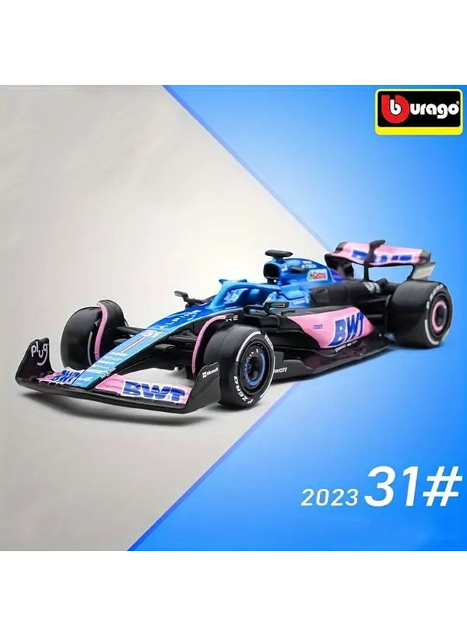 بوراغو مقياس 1:43 2023 فورمولا 1 ألبين A523 رقم 10 سيارة معدنية موديل دي كاست هدية جمع - Image 2