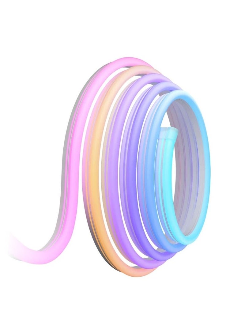 Neon RGBIC Rope Lights with Music Sync DIY Design Lightning Works with Alexa Google Assistant 10ft LED Strip Lights for Gaming Bedroom Living Room Decor (Not Support 5G WiFi)