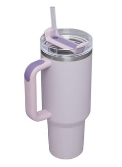 Stanley Quencher H2.0 FlowState Stainless Steel Vacuum Insulated Tumbler with Lid and Straw for Water, Iced Tea or Coffee, Cup Smoothie and More Orchid 40 oz 32x15x 10cm,Orchid  - Image 2