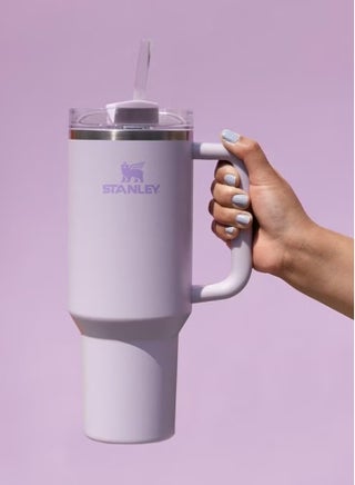Stanley Quencher H2.0 FlowState Stainless Steel Vacuum Insulated Tumbler with Lid and Straw for Water, Iced Tea or Coffee, Cup Smoothie and More Orchid 40 oz 32x15x 10cm,Orchid Purple - view 4