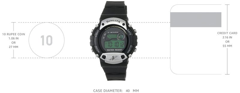 SF Venus Digital Digital Grey Round Dial Men's Sport Watch-NM7982PP02 - Image 3