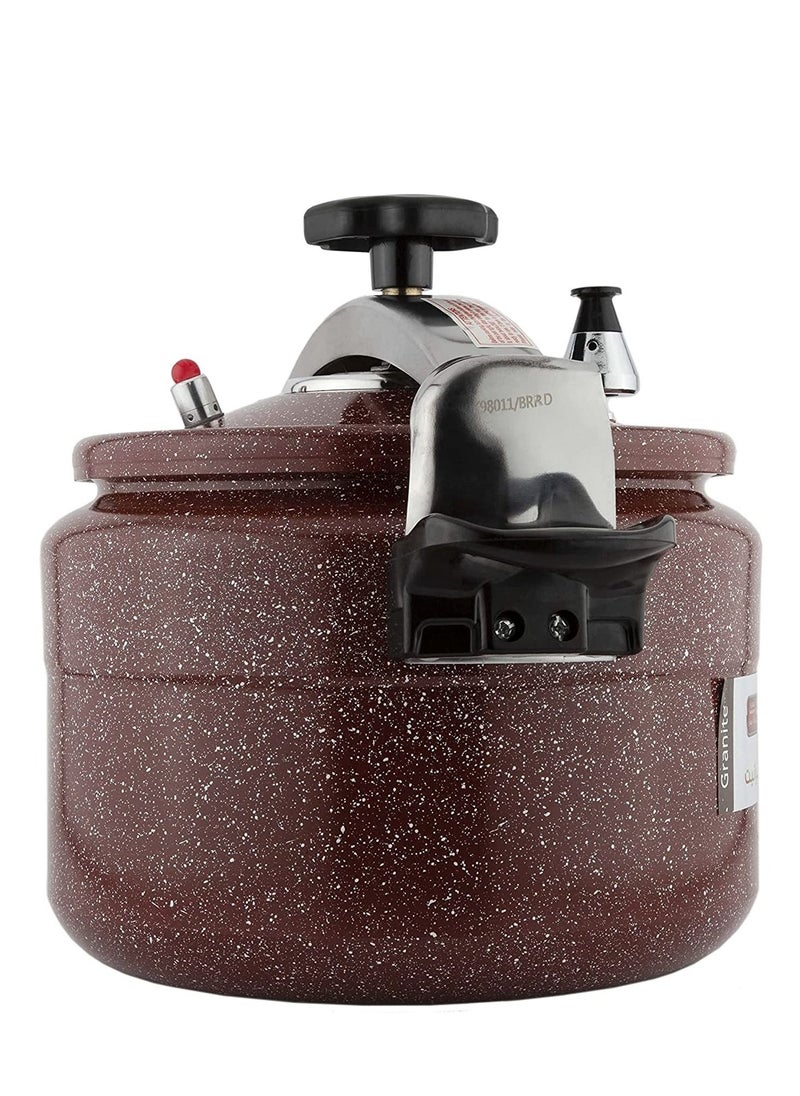 Alsaif 5Liters Aluminium Granite Pressure Cooker Red 5 Liter Red  - Image 2