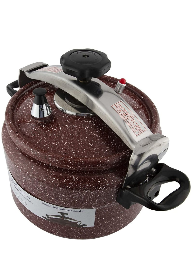Alsaif 5Liters Aluminium Granite Pressure Cooker Red 5 Liter Red  - Image 3