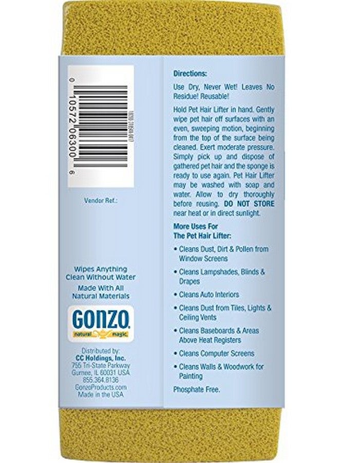 Gonzo Natural Magic Gonzo Pet Hair Remover - 2 Pack - Lift and Remove Dog, Cat and Other Pet Hair from Furniture, Carpet, Bedding and Clothing  - Image 2