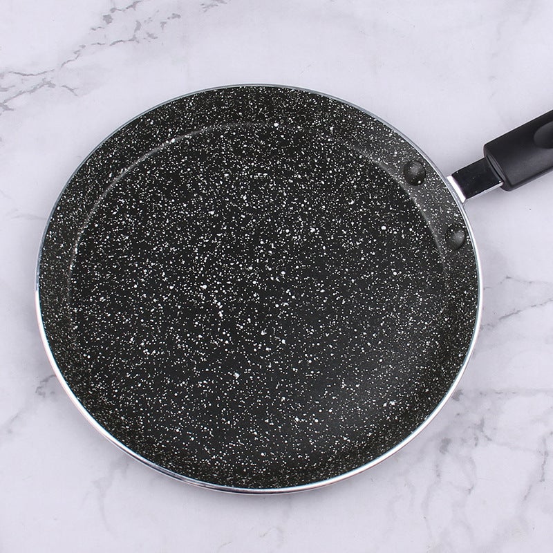 Pan Non-stick Melaleuca Banji Peel Maifan Stone Frying Pan Induction Cooker Household 6-inch 8-inch Aluminum Alloy Frying Pan with Fire([37525] new Maifanite 8 inch 22.7CM) - Image 4