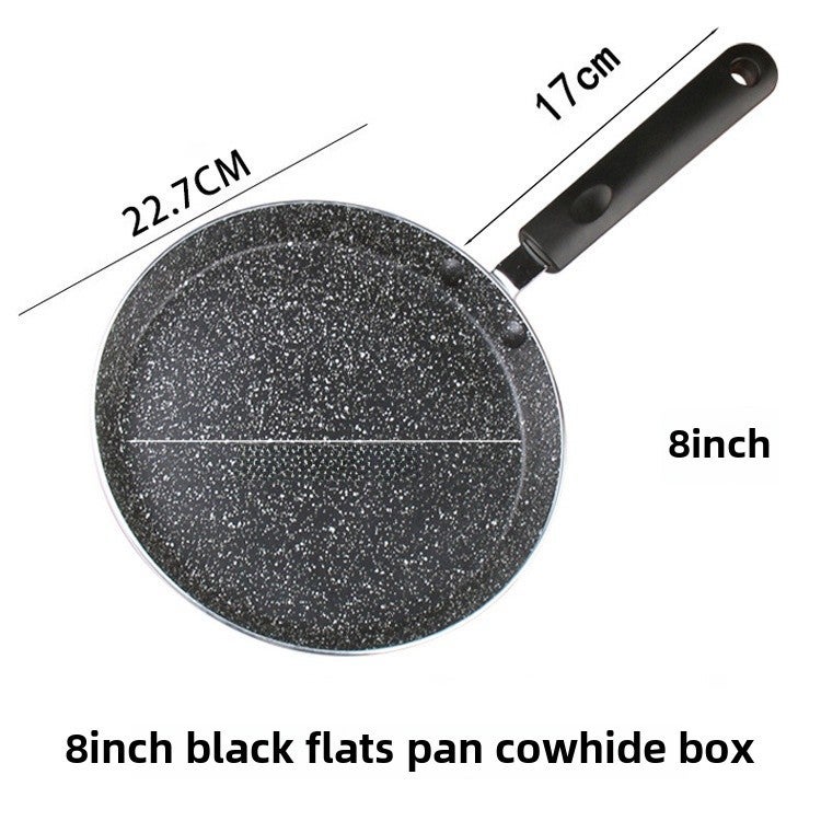 Pan Non-stick Melaleuca Banji Peel Maifan Stone Frying Pan Induction Cooker Household 6-inch 8-inch Aluminum Alloy Frying Pan with Fire([37525] new Maifanite 8 inch 22.7CM) - Image 1