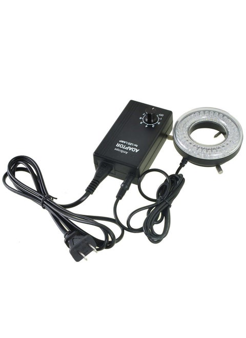 AmScope LED64ZK Microscope Ring Light with Adapter white