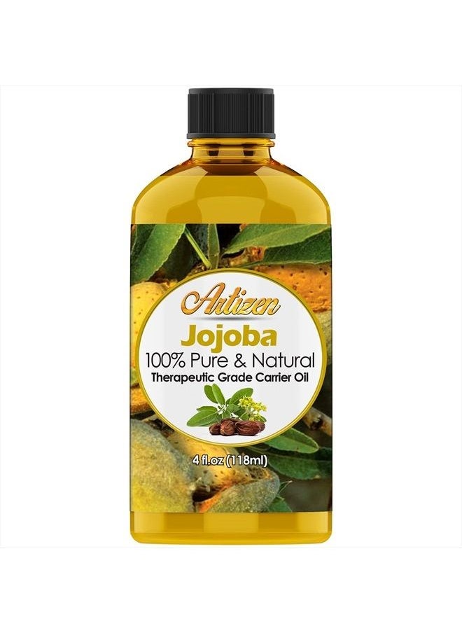 Artizen - 100% Pure Jojoba Oil (HUGE 4OZ BOTTLE) All-Natural Jojoba Oil - Cold Pressed - Perfect Moisturizer for Hair, Skin, Face, and Hair - Image 1