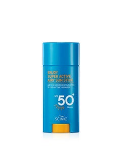 SCINIC Enjoy Super Active Airy Sun Stick Spf50+ Pa++++ 0.53Oz (15G) | Strong Uv Protection Anytime, Anywhere Air-Light, Clear | Korean Skincare  - Image 1