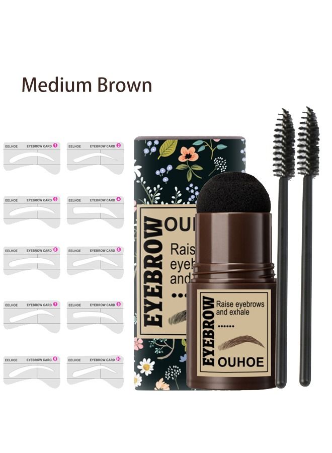 OUHOE Eyebrow Stamp Stencil Kit One Step Brow Stamp Shaping Kit  - Image 1