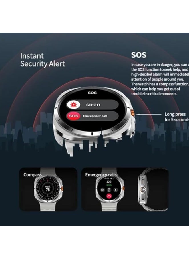 Galaxy Watch Ultra 47mm LTE AI Smartwatch Titanium(Orange)
