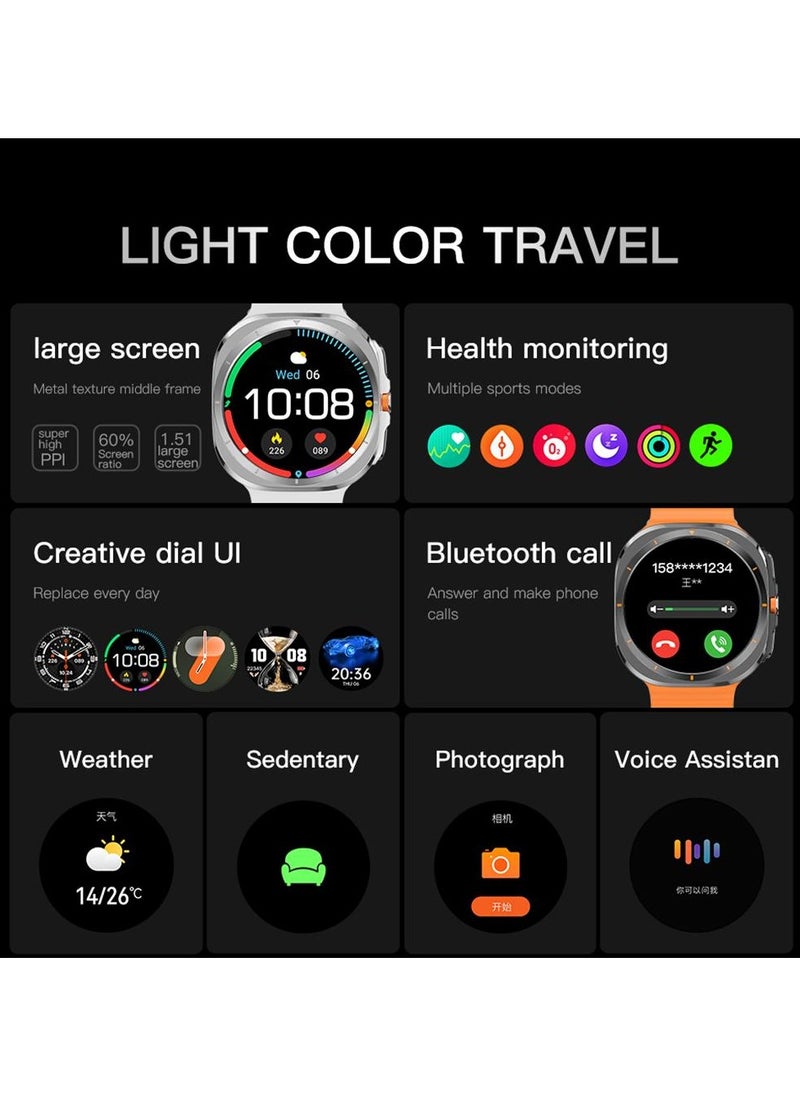 Galaxy Watch Ultra 47mm LTE AI Smartwatch Titanium(Orange)