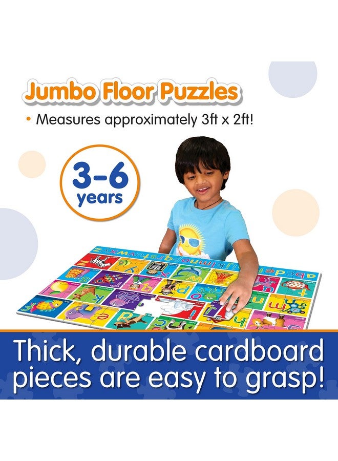 The Learning Journey: Jumbo Floor Puzzles - Alphabet - Extra Large Puzzle Measures 3 ft by 2 ft - Preschool Toys & Gifts for Boys & Girls Ages 3 and Up (436318) - Image 3