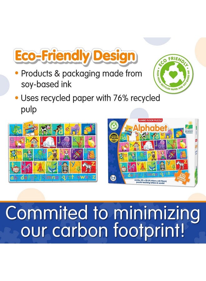 The Learning Journey: Jumbo Floor Puzzles - Alphabet - Extra Large Puzzle Measures 3 ft by 2 ft - Preschool Toys & Gifts for Boys & Girls Ages 3 and Up (436318) - Image 4