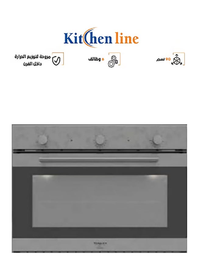 kitchen Line Built-In Electric Oven 90 cm 6 Functions Stainless Steel | FE9V063AXN - Image 1