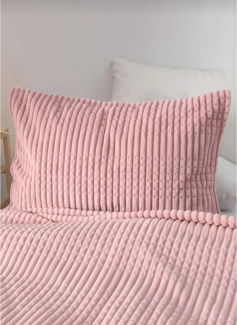 MERINOS Modern Line 3-Piece Pink Blanket Set