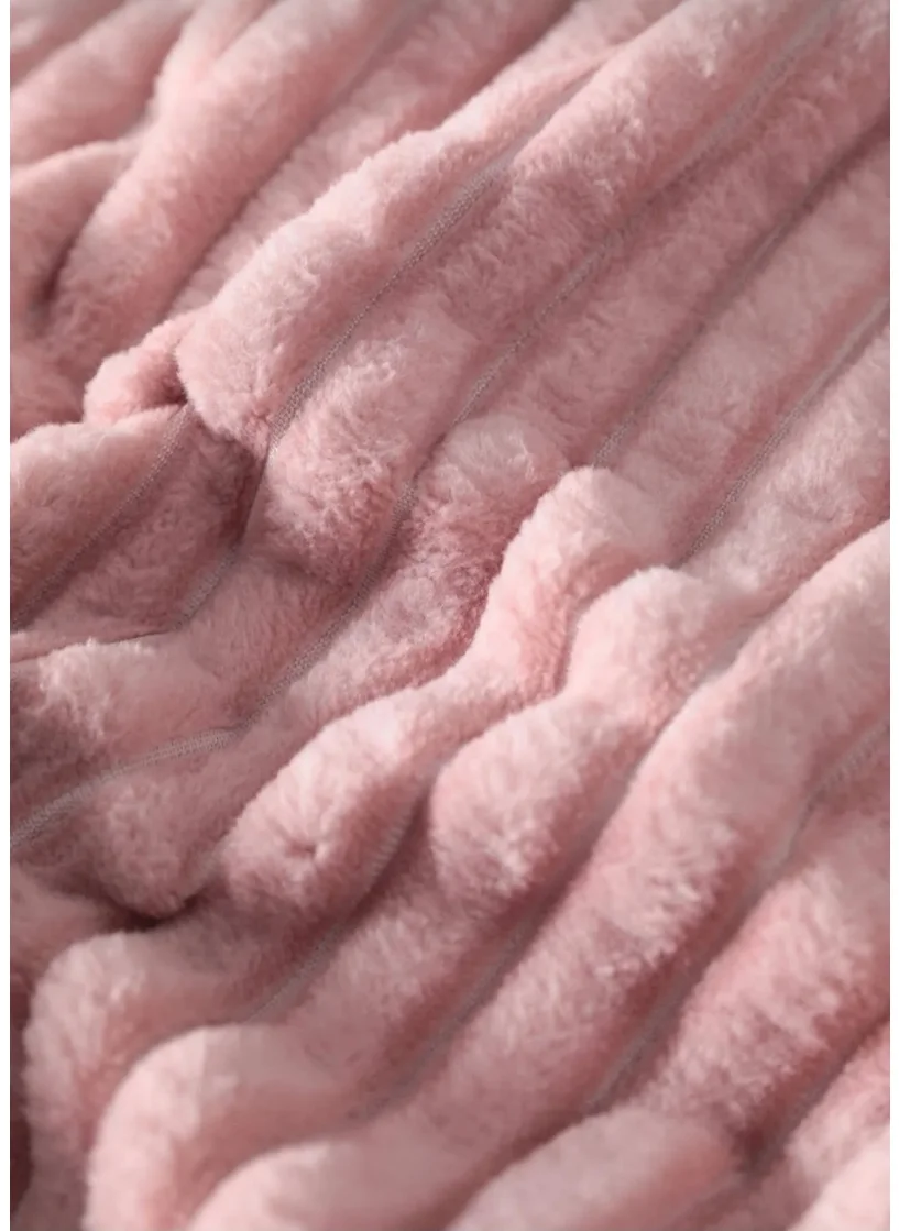 ميرينوس Modern Line 3-Piece Pink Blanket Set