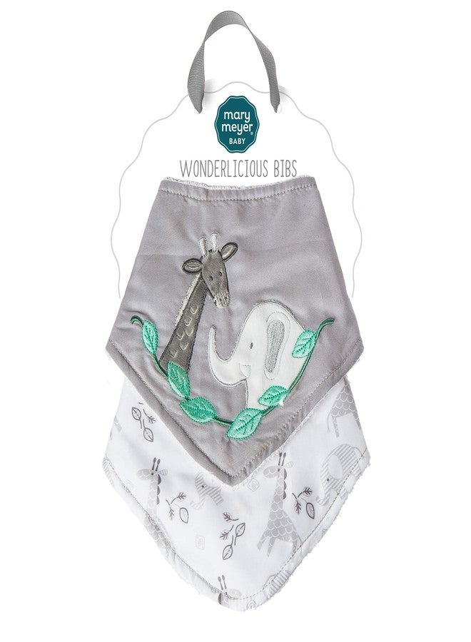 Mary Meyer 2 Piece Wonderlicious Baby Bibs, Afrique - Image 2