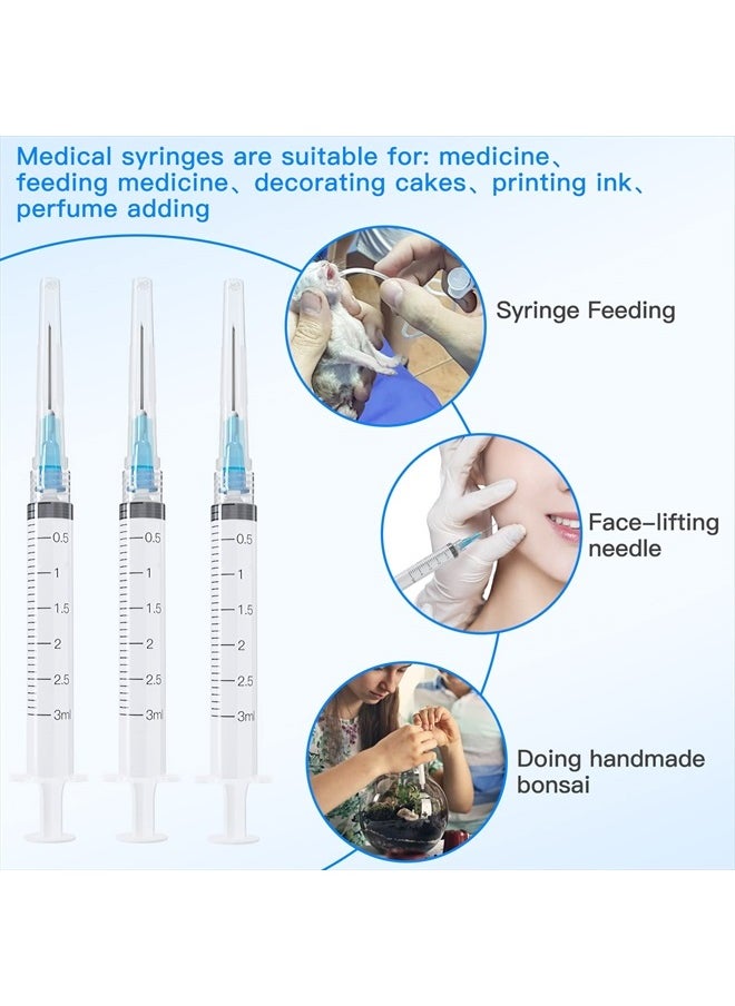 RUIZHE 3ML Disposable syringe with Needle, Individually Wrapped (23Ga 25mm/1.0inch, Pack of 20)  - Image 3