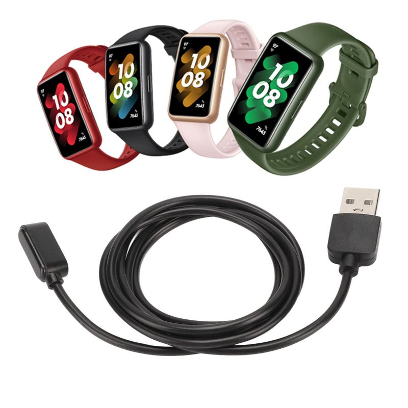 Portable USB Clock Load Cable Fast Charging Wide Compatibility for Band 6 7 Black - Image 4