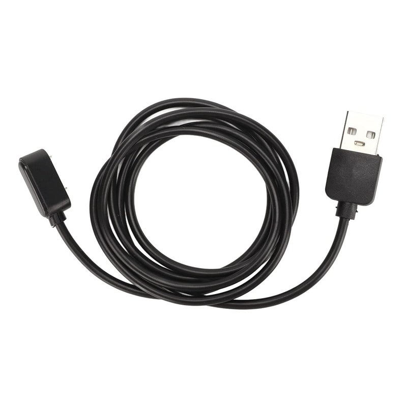 Portable USB Clock Load Cable Fast Charging Wide Compatibility for Band 6 7 Black - Image 1