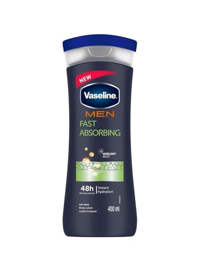 Vaseline Men Fast Absorbing Moisturizing Body Lotion for Dry Skin 200 ml