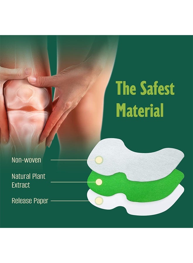 MQ 24 PCS Knee Patches, Pain Relief Patches, Warming Herbal Patches for Knee Patch, Herbal Natural Knee Joint Pain Relief Patch Knee Pain Treatment Plaster and Pads for Knee - Image 4