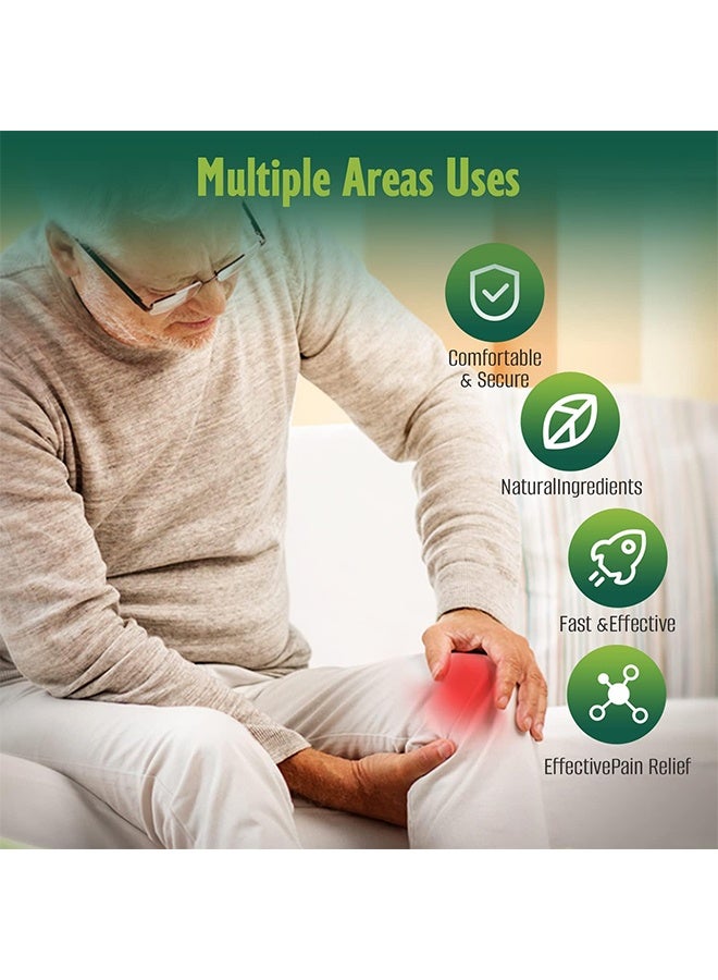 MQ 24 PCS Knee Patches, Pain Relief Patches, Warming Herbal Patches for Knee Patch, Herbal Natural Knee Joint Pain Relief Patch Knee Pain Treatment Plaster and Pads for Knee - Image 3
