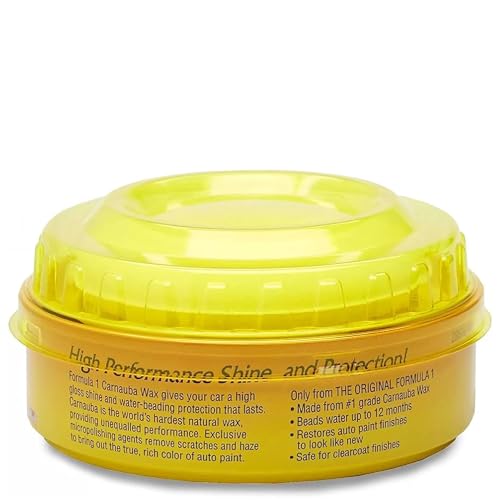 Formula 1 Carnauba Car Wax Paste - High-Gloss Shine - Polish for Car Detailing to Shine & Protect – Remove Haze and Paint Swirls w/ Micropolishing Agents – Car Cleaning Supplies (8 oz) - Image 2