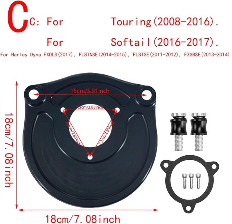 QASULER Motorcycle Air Cleaner Filter Kit - Image 3